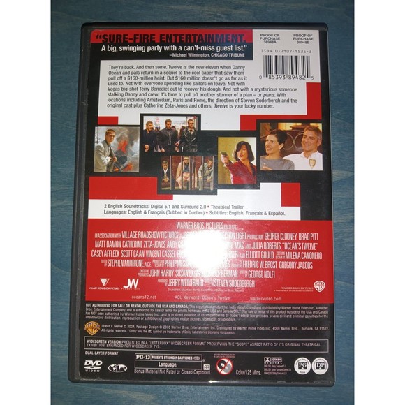 Ocean's Twelve DVD - Picture 2 of 3